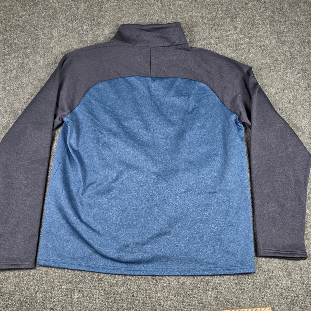 L.L.Bean Mountain Fleece Pullover Mens L Blue Navy 1/2 Zip Colorblock NWT - Picture 8 of 8
